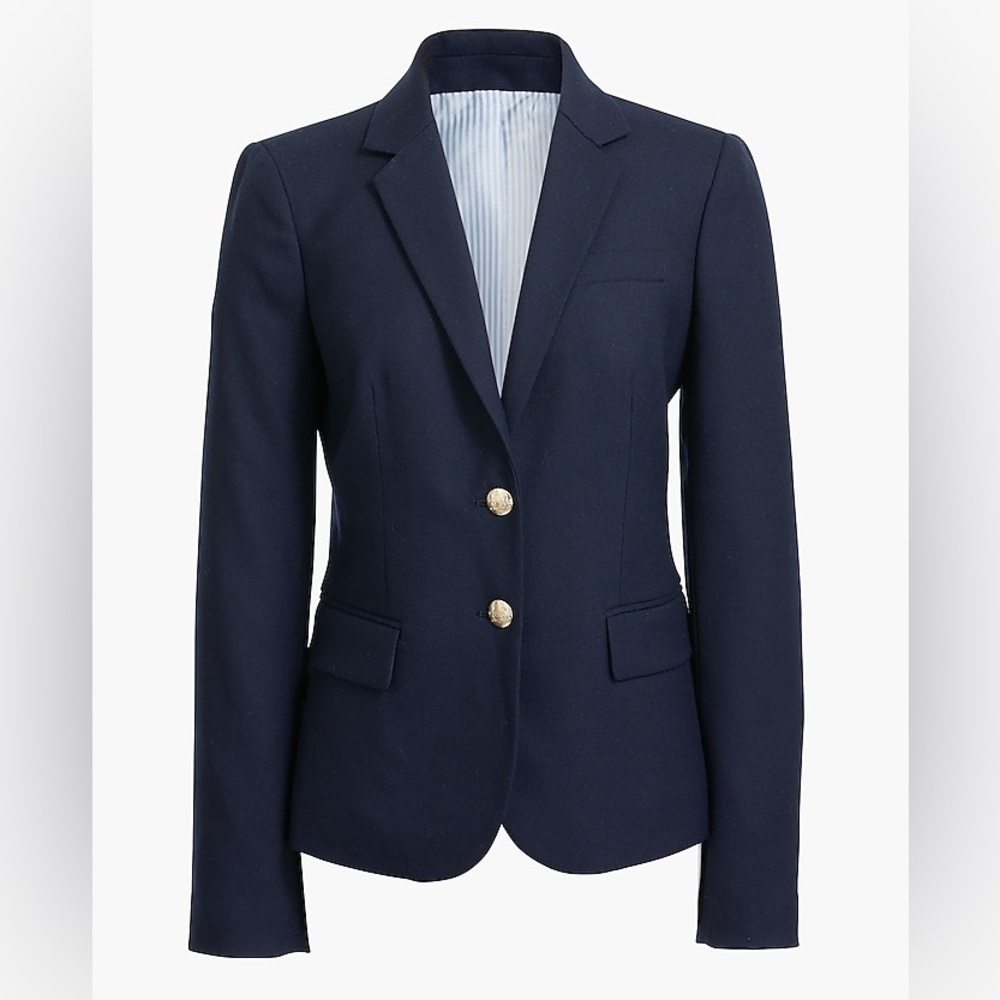 J Crew School Boy Blazer Navy 14 NWT